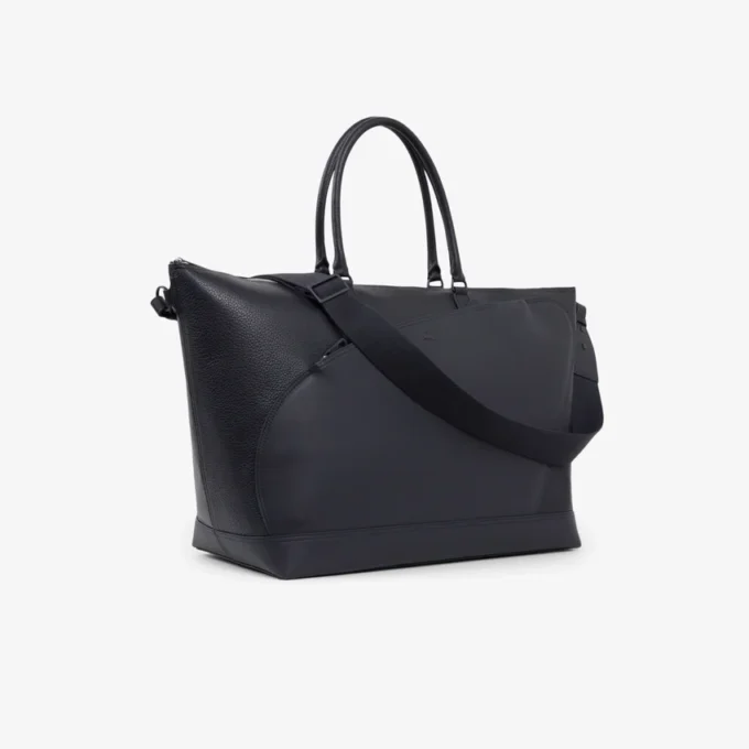 Lacoste Club helgveske i kornet skinn