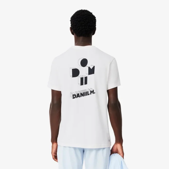 Lacoste Tennis X Daniil Medvedev Ultra Dry T-skjorte for menn