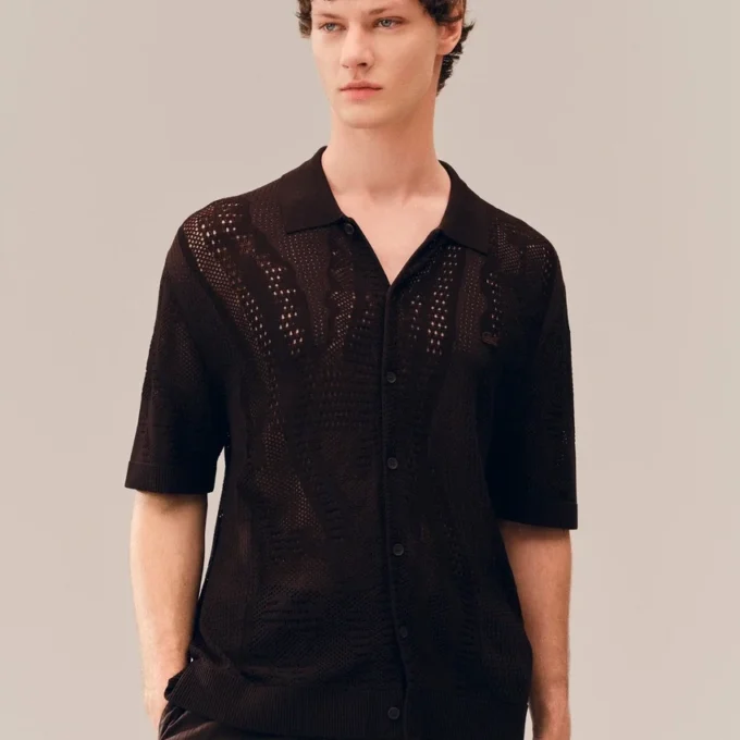 Lacy Knit Crocodile-skjorte