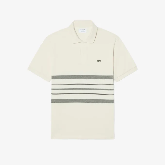 Laget i Frankrike Klassisk passform Stripet polo