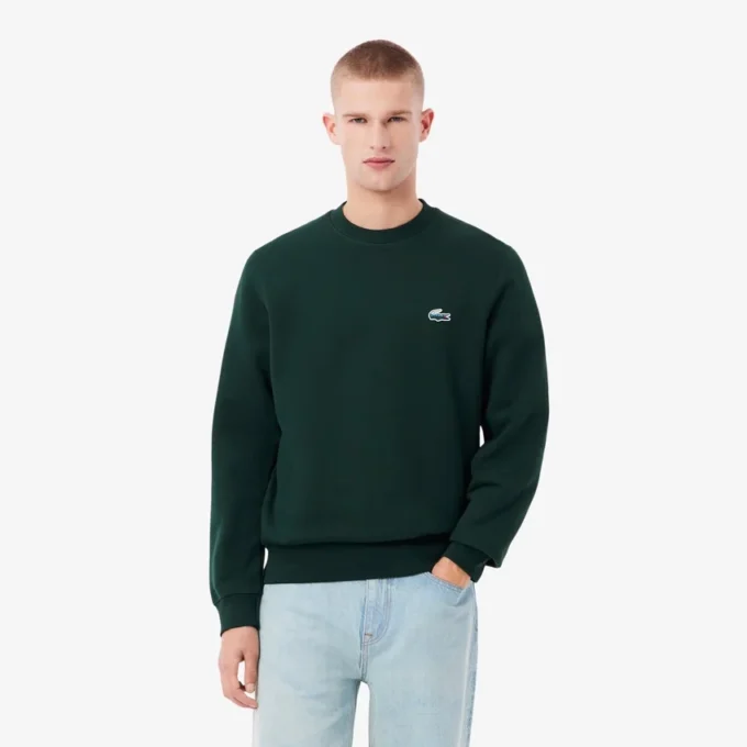 Landscape-fleece-sweatshirt for menn med krokodillemønster