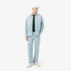 Landscape-fleece-sweatshirt for menn med krokodillemønster