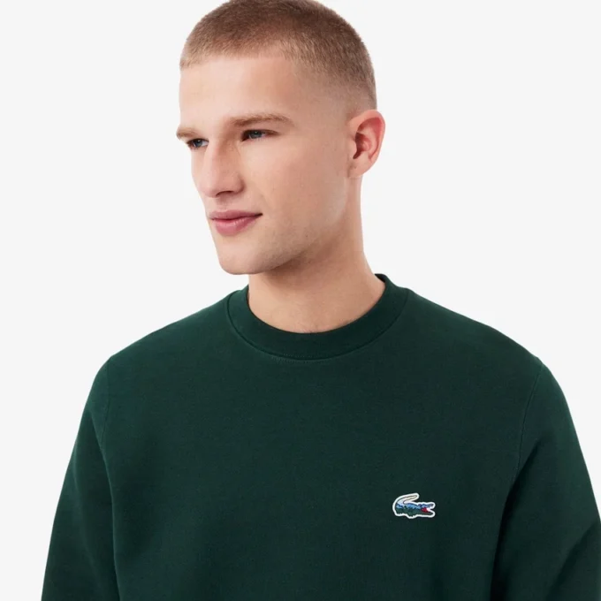 Landscape-fleece-sweatshirt for menn med krokodillemønster
