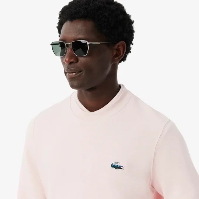 Landscape-fleece-sweatshirt for menn med krokodillemønster