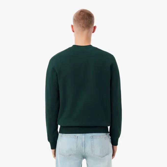 Landscape-fleece-sweatshirt for menn med krokodillemønster