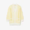 Lang cardigan i tennisstil