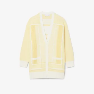 Lang cardigan i tennisstil