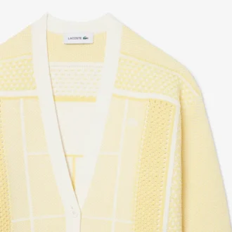 Lang cardigan i tennisstil