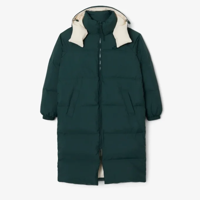 Lang, oversized dunjakke for kvinner