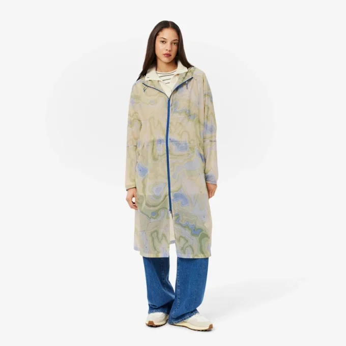 Lang, oversized, vannavvisende parkas for kvinner