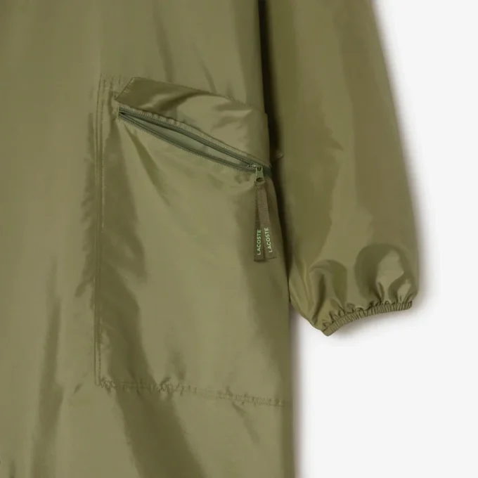 Lang, vannavvisende parkas for menn