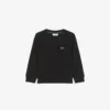 Langermet bomulls-T-skjorte for barn