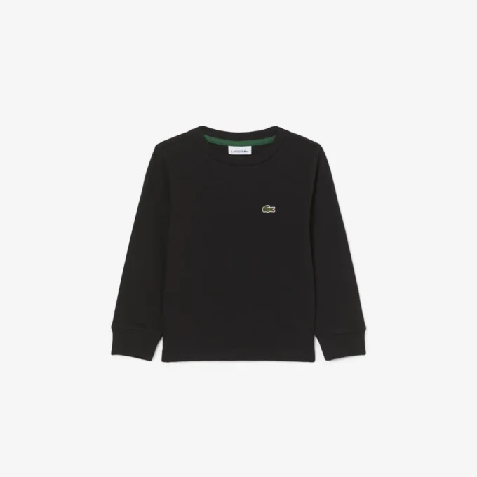 Langermet bomulls-T-skjorte for barn