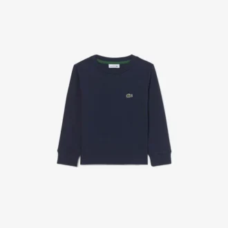 Langermet bomulls-T-skjorte for barn