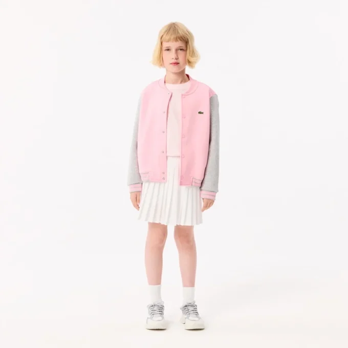 Langermet bomulls-T-skjorte for barn