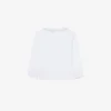 Langermet bomulls-T-skjorte for barn