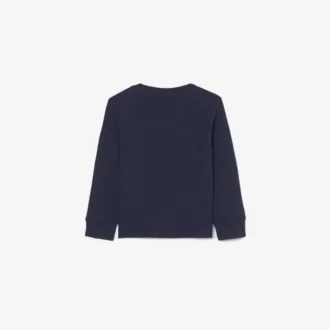 Langermet bomulls-T-skjorte for barn