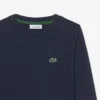 Langermet bomulls-T-skjorte for barn