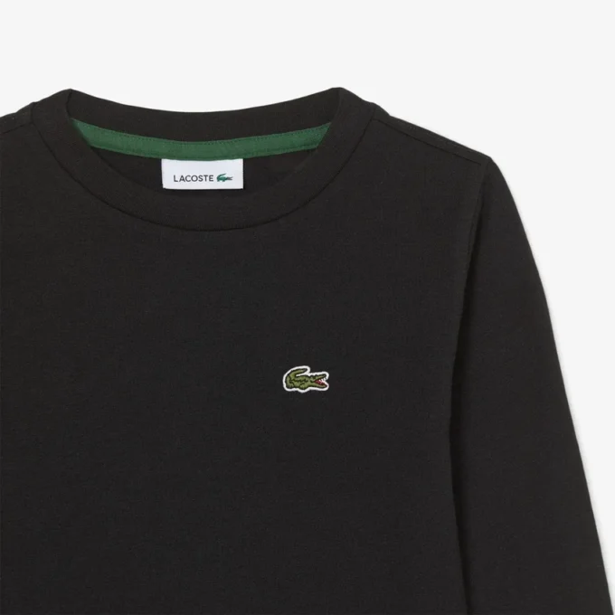 Langermet bomulls-T-skjorte for barn