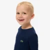 Langermet bomulls-T-skjorte for barn