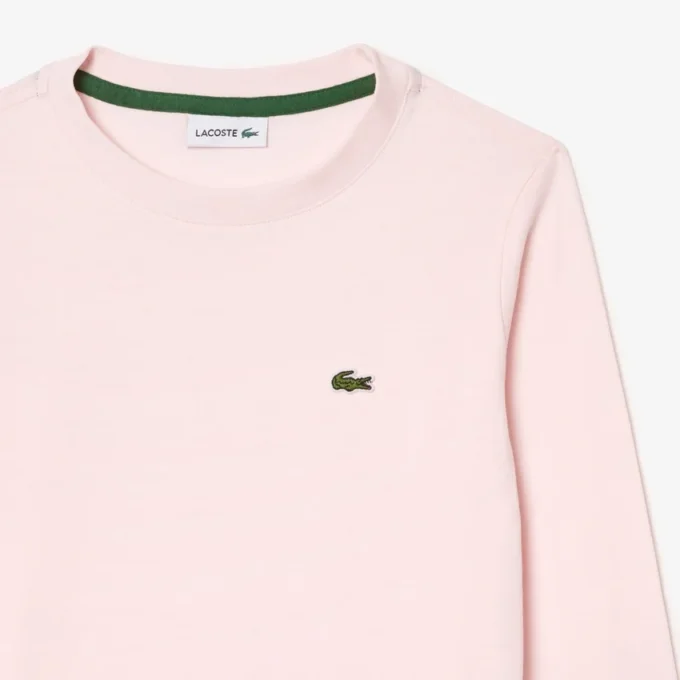 Langermet bomulls-T-skjorte for barn