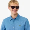 Lett denimskjorte for menn med normal passform