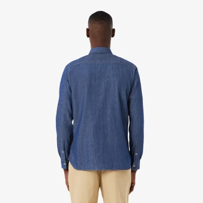 Lett denimskjorte for menn med normal passform