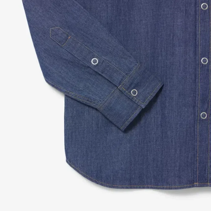 Lett denimskjorte for menn med normal passform