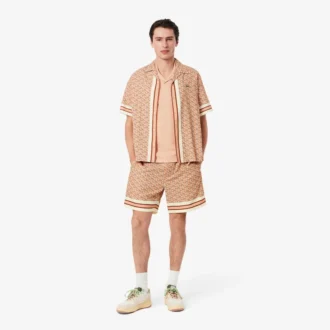 Lette shorts med monogramtrykk for menn