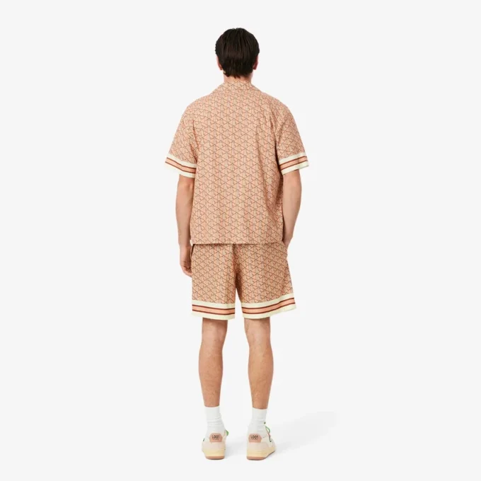Lette shorts med monogramtrykk for menn