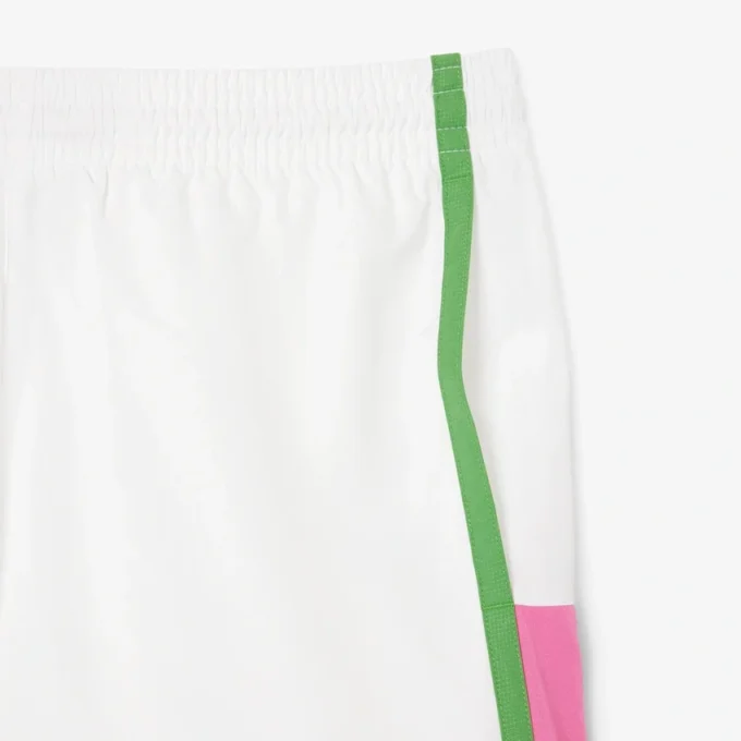 Lette tennisshorts med fargestriper for menn