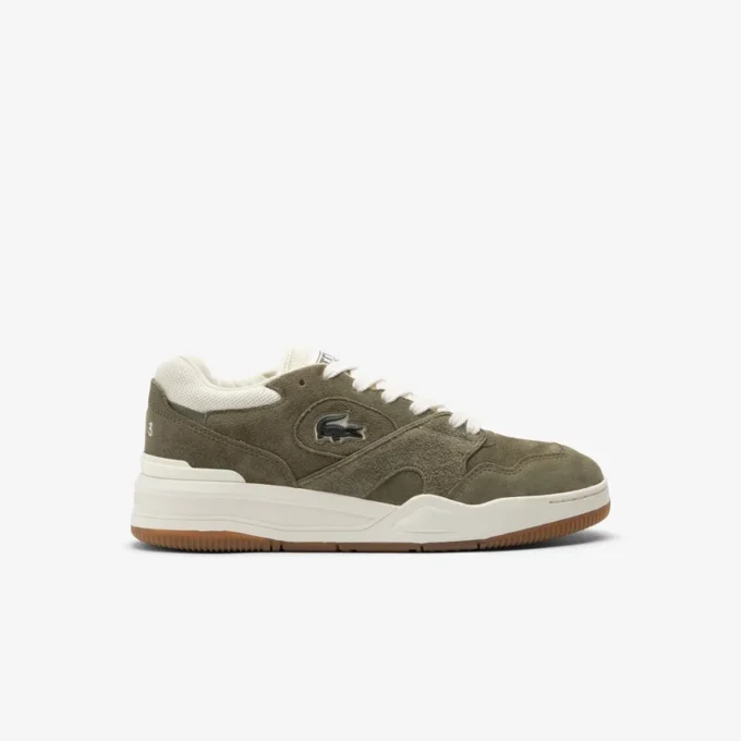 Lineshot-sneakers i semsket skinn for menn