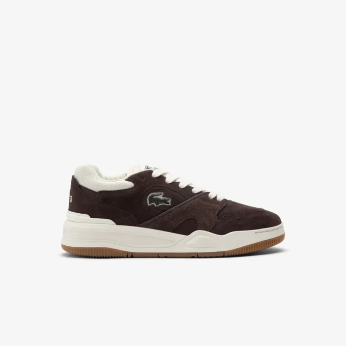 Lineshot-sneakers i semsket skinn for menn