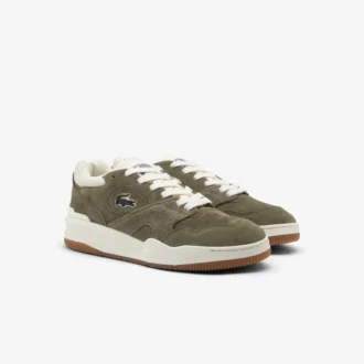 Lineshot-sneakers i semsket skinn for menn