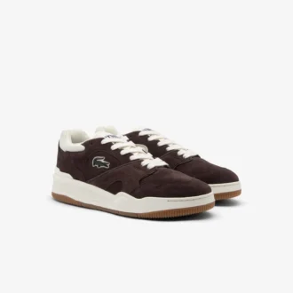 Lineshot-sneakers i semsket skinn for menn