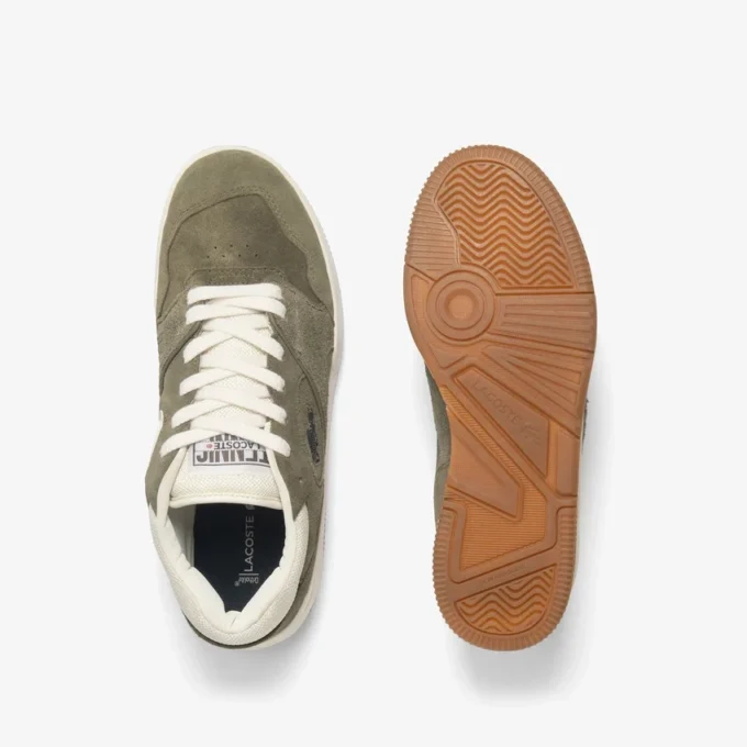 Lineshot-sneakers i semsket skinn for menn