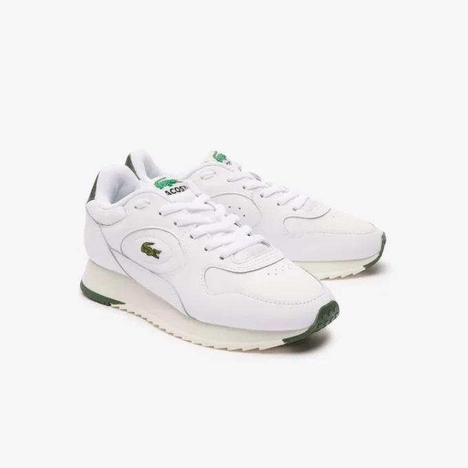 Linetrack-Sneakers i skinn for kvinner