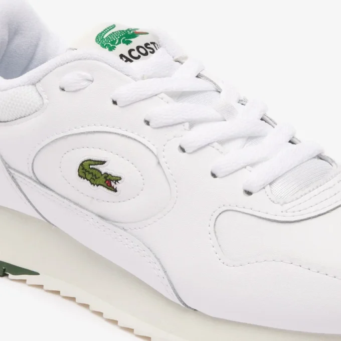 Linetrack-Sneakers i skinn for kvinner