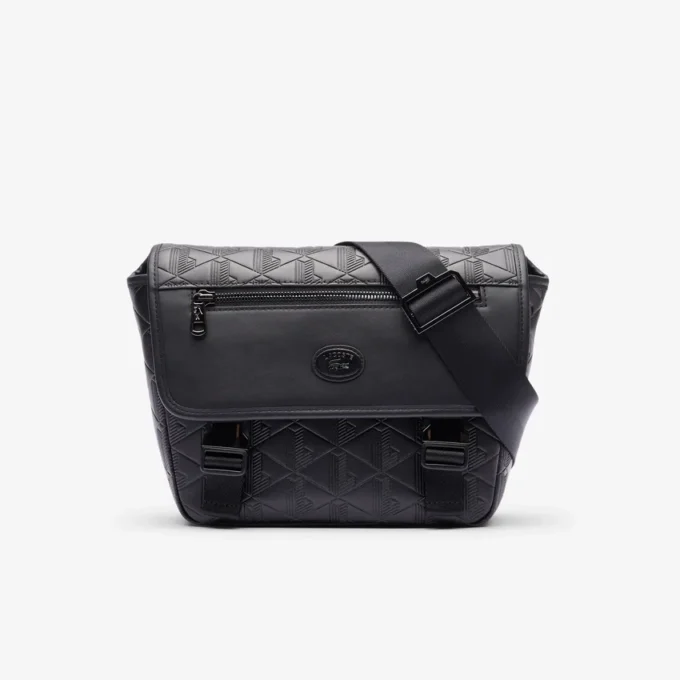 Liten messenger-veske med monogram