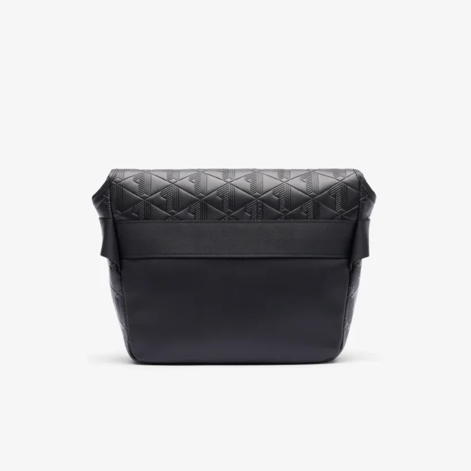 Liten messenger-veske med monogram