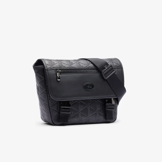 Liten messenger-veske med monogram