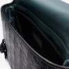 Liten messenger-veske med monogram