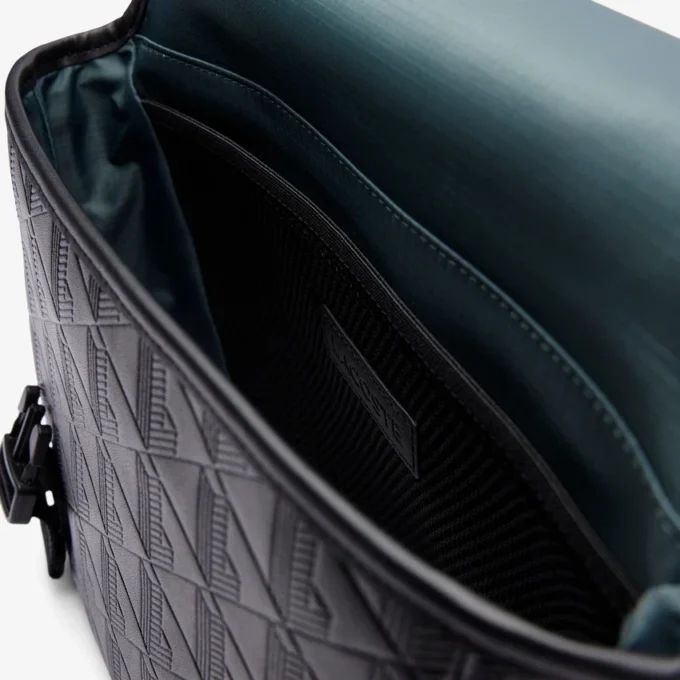 Liten messenger-veske med monogram