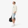 Loose Fit-fleece-pologenser med polokrage for menn