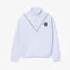 Loose Fit-Sweatshirt med glidelås i halsen for menn