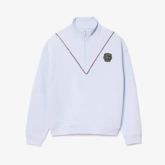 Loose Fit-Sweatshirt med glidelås i halsen for menn