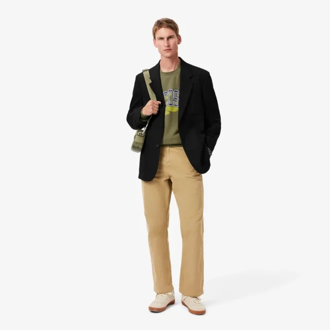 Løs fleece-Sweatshirt for menn