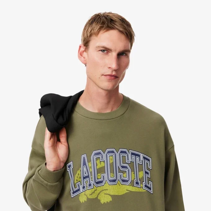 Løs fleece-Sweatshirt for menn