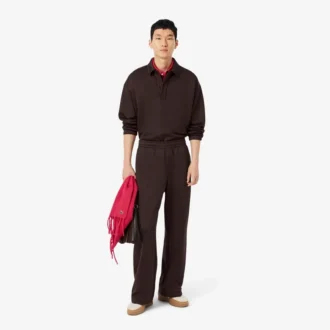 Løstsittende fleece-joggebukse for menn