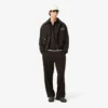 Løstsittende fleece-pologenser for menn